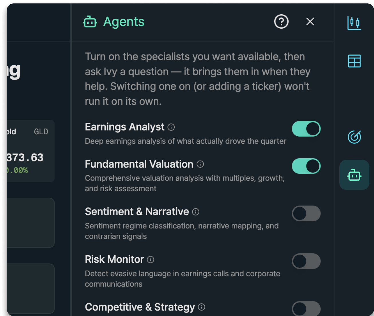 Research Intelligence product screenshot